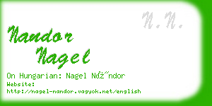 nandor nagel business card